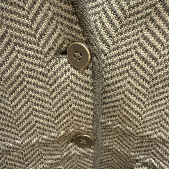 Talbots Pure Merino Wool Gray Herringbone Women's Blazer Sz SP - Picture 4 of 13